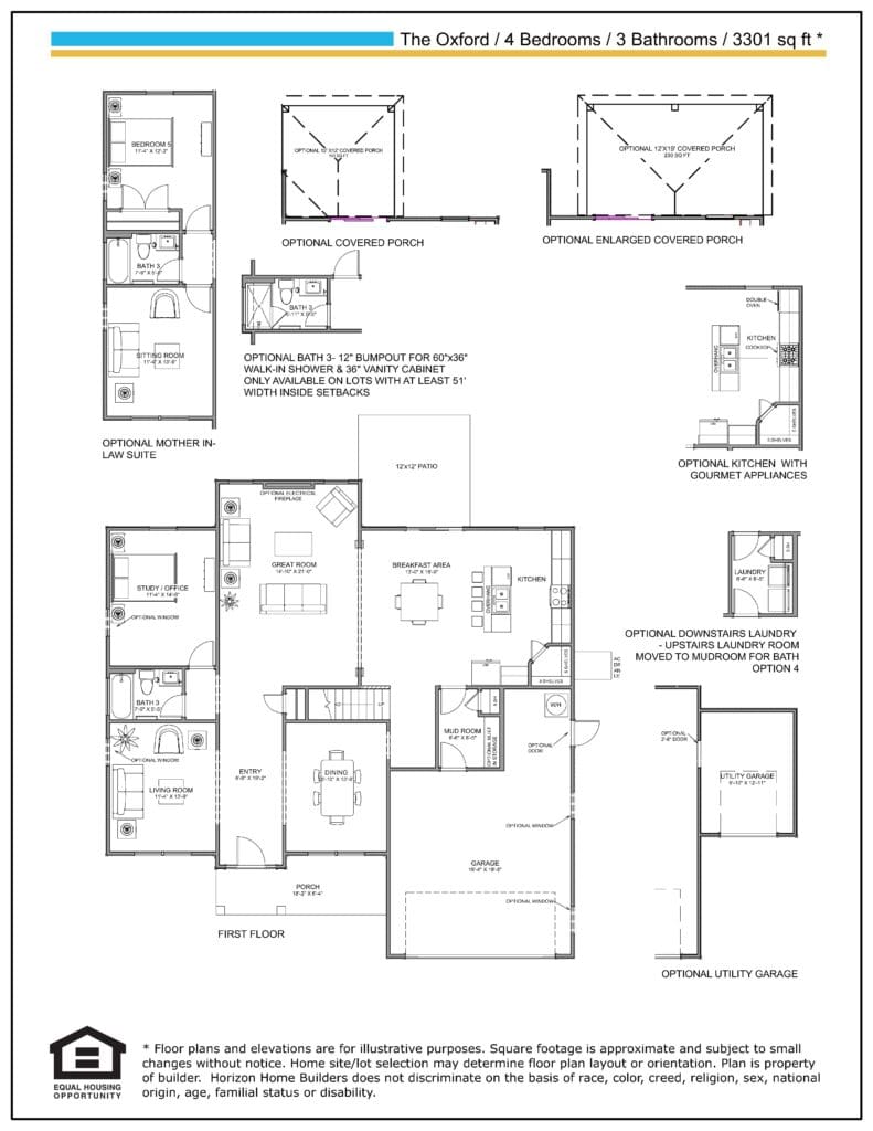 The Oxford Floor plan 1