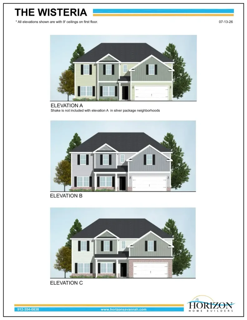 The Wisteria Floor plan 1