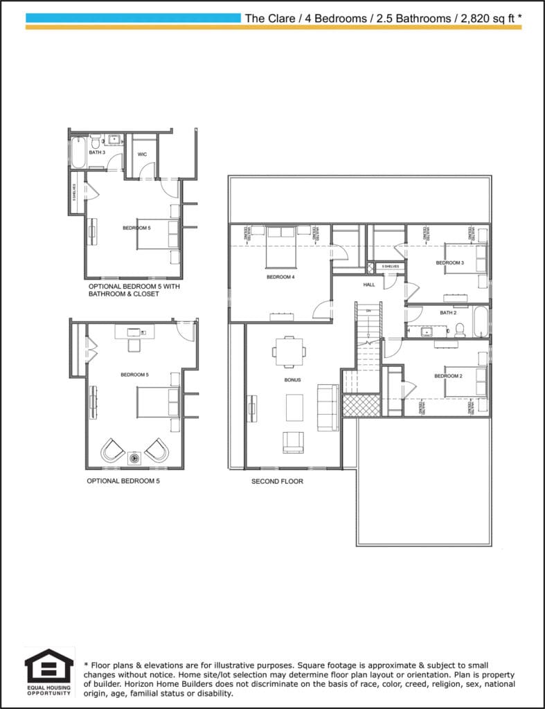 The Clare Floor plan 2